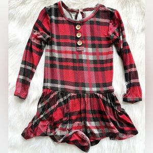 Bums and Roses Ruffle Dress